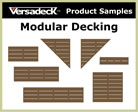 One Inch Tall Aluminum Plank Decking Sample